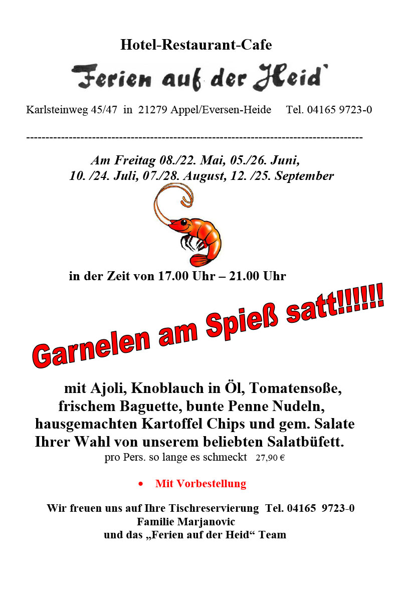 Garnelen 2026